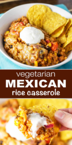 Healthy Vegetarian Mexican Rice Casserole - Countsofthenetherworld.com