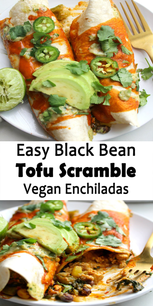 Black Bean Tofu Scramble Vegan Enchiladas Recipe ...