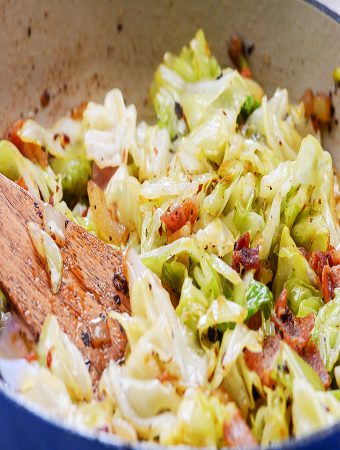 Southern Fried-Cabbage and Bacon - Countsofthenetherworld.com