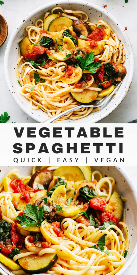 Delicious Vegetable Spaghetti Recipe - Countsofthenetherworld.com