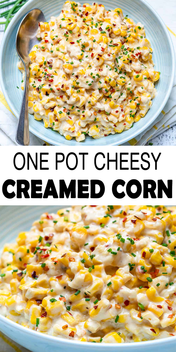 One Pot Cheesy Creamed Corn - Countsofthenetherworld.com