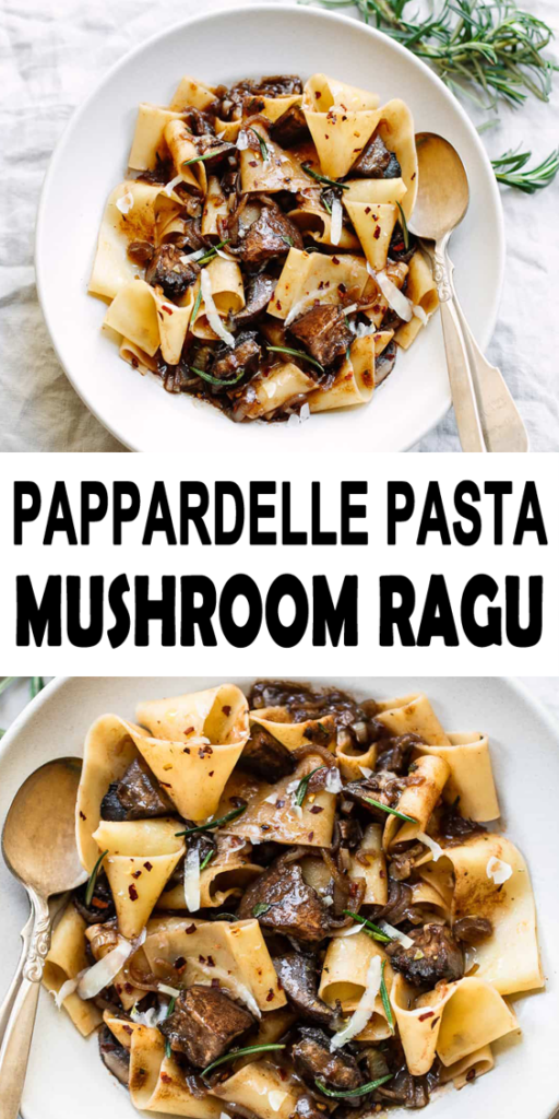 Pappardelle Pasta with Portobello Mushroom Ragu ...