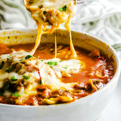 High Protein Vegan Lasagna Soup Recipe - Countsofthenetherworld.com