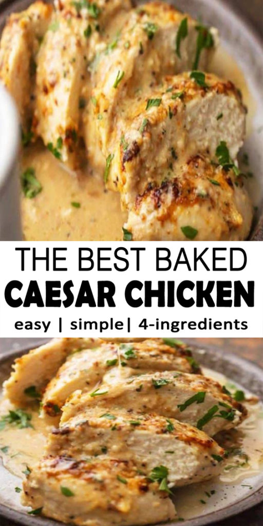 Baked Caesar Chicken Recipe