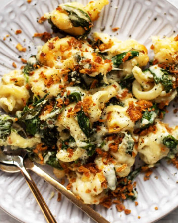 Creamed Spinach Mac and Cheese