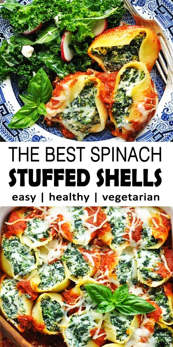 Spinach Stuffed Shells - Countsofthenetherworld.com