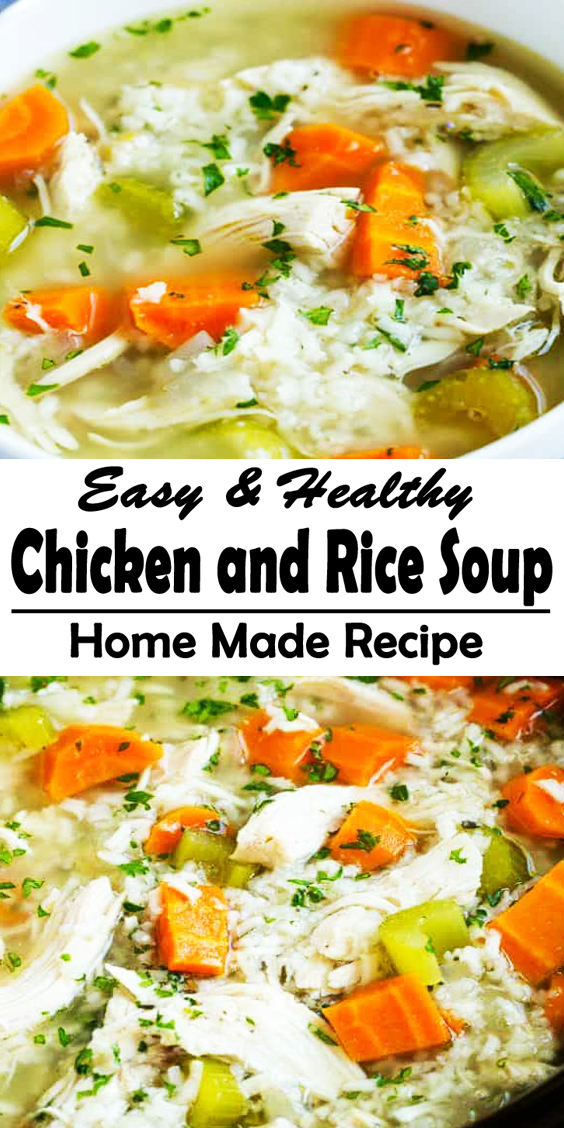 Slow Cooker Chicken and Rice Soup - Countsofthenetherworld.com