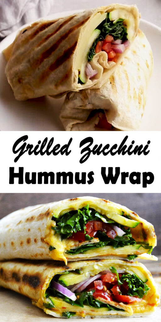 Zucchini Hummus Wrap