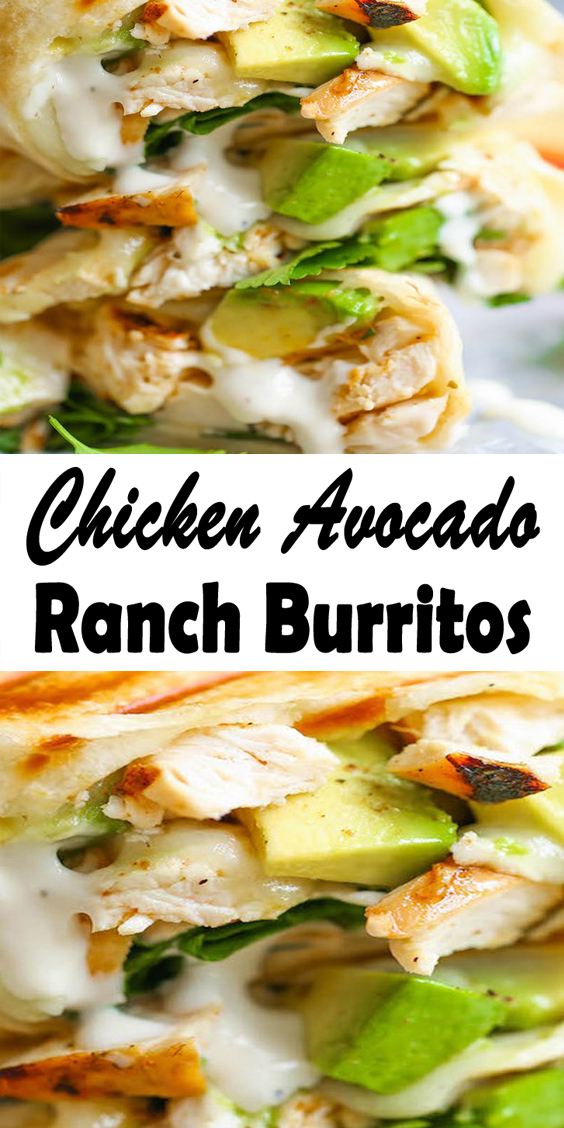 Chicken Avocado Ranch Burritos - Countsofthenetherworld.com